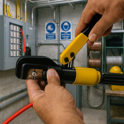 Pince a sertir​ sertit cable electrique rouge